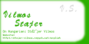 vilmos stajer business card